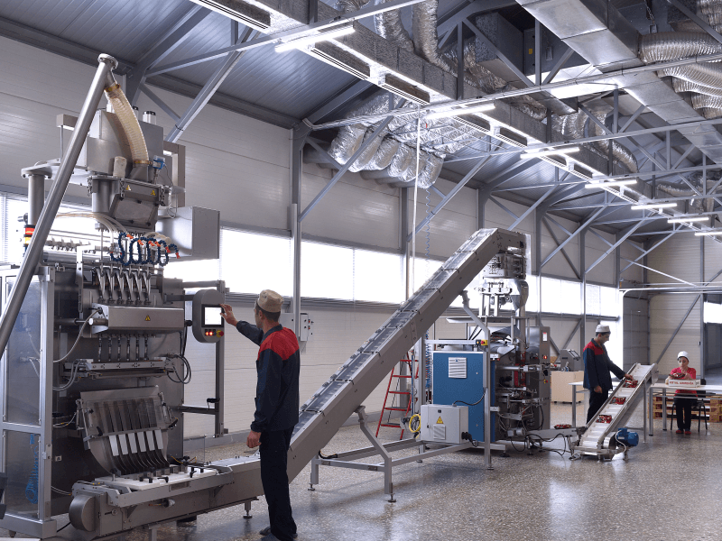 Royal Armenia production facility — coffee packaging lines in Yerevan
