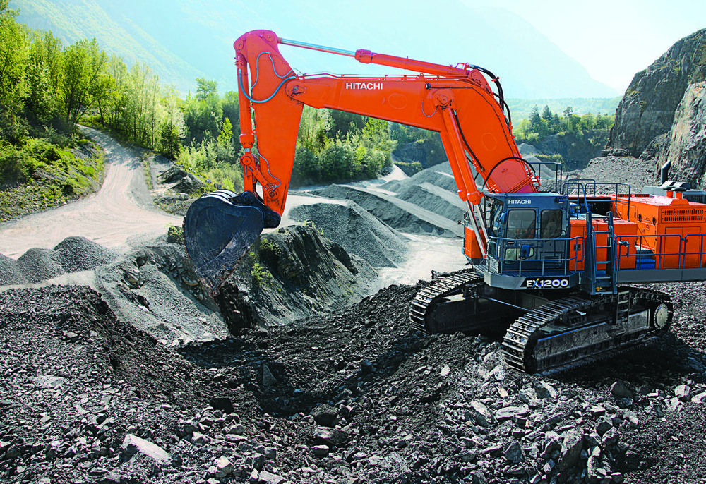 Hitachi EX1200-7 в карьере
