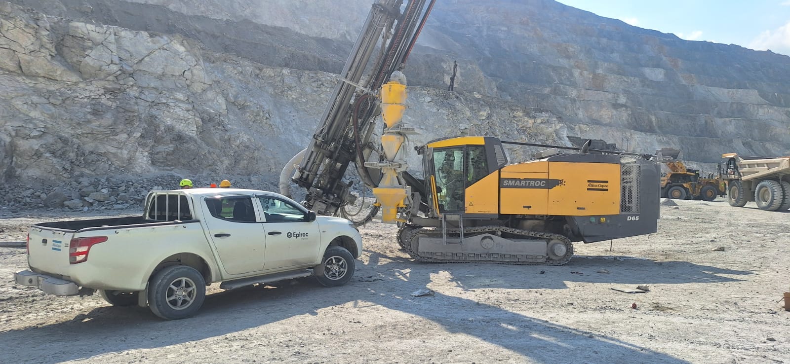 Выездной сервис Wayland Armenia — Epiroc SmartROC D65 на карьере